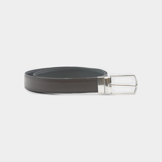 Premium Black & Dark Brown Reversible Leather Belt – FTB-BUILD
