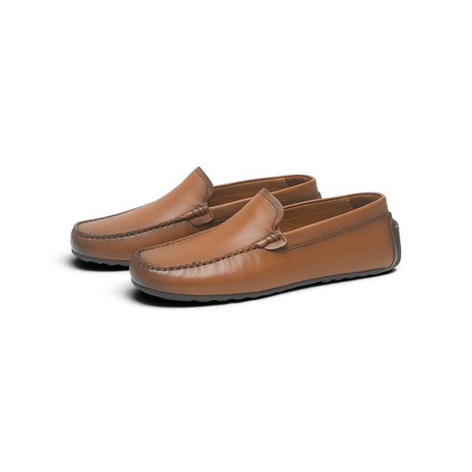 Men’s Tan Leather Penny Loafers – FT03-0207