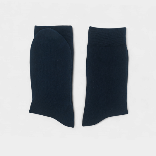 Men’s Navy Casual Cotton Socks – FTS05