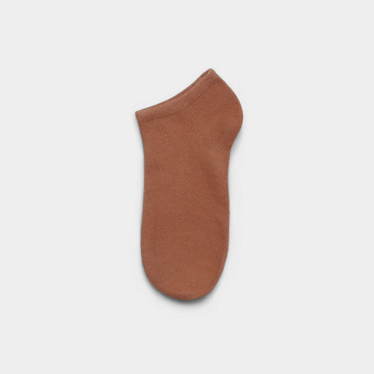 Unisex Plain Terra Cotta Sneaker Socks – FTS04
