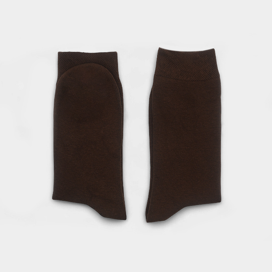 Men’s Brown Casual Cotton Socks – FTS05