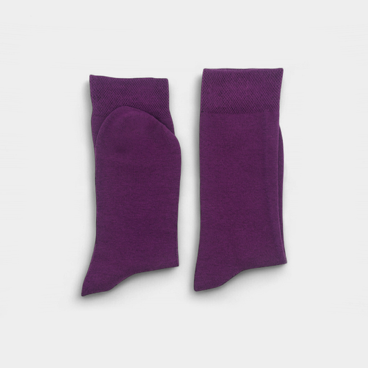 Men’s Vivid Viola Casual Cotton Socks – FTS05