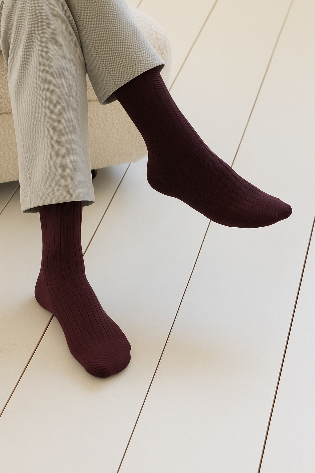 Men's Brown Ribbed Dress Socks - FTS03 footlib.com Men's Brown Ribbed Dress Socks - FTS03 footlib.com