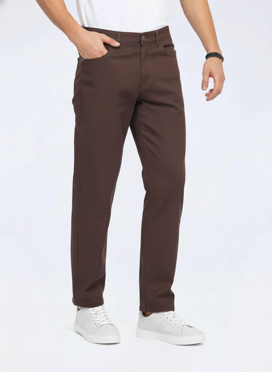 Men’s Khaki Stretch Twill Chinos – FTT-7510-0925