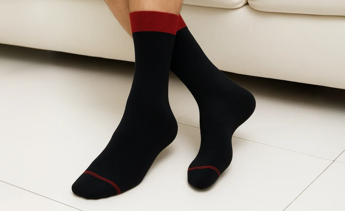 Black Cuff Socks