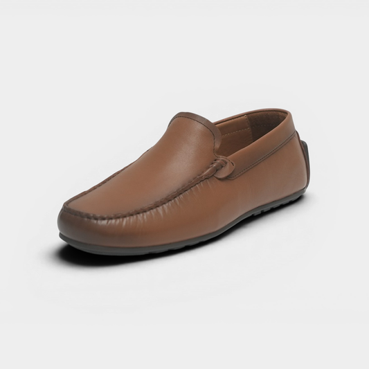 Men’s Tan Leather Penny Loafers – FT03-0207
