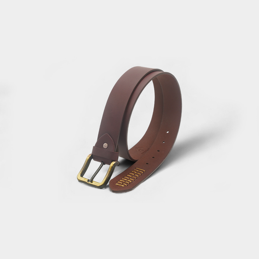 Maroon Arrow Stitched Genuine Leather Belt – FTB-GL1