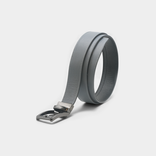 Premium Black & Grey Reversible Leather Belt – FTB-BUILD