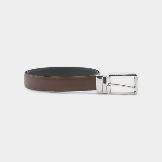 Premium Black & Burgundy Reversible Leather Belt – FTB-BUILD