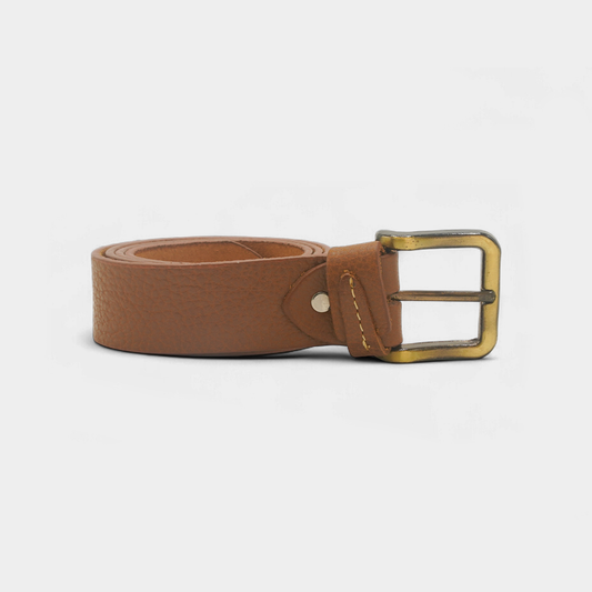 Mustard Genuine Leather Belt Fancy Loop – FTB-GL2