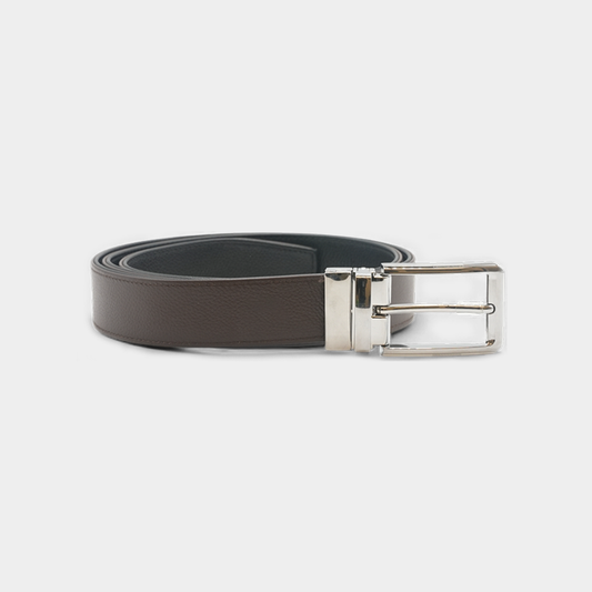 Premium Black & Dark Brown Reversible Leather Belt – FTB-BUILD
