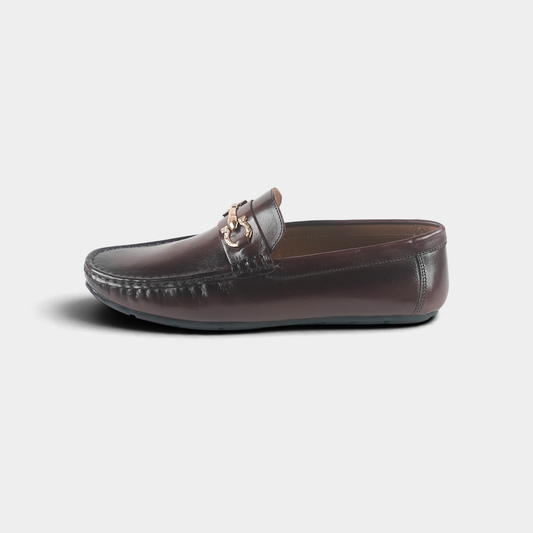 Men’s Brown Leather Horsebit Loafers – FT03-002