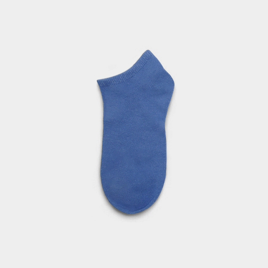 Unisex Plain Cell Blue Sneaker Socks – FTS04