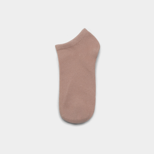 Unisex Plain Peach Whip Sneaker Socks – FTS04