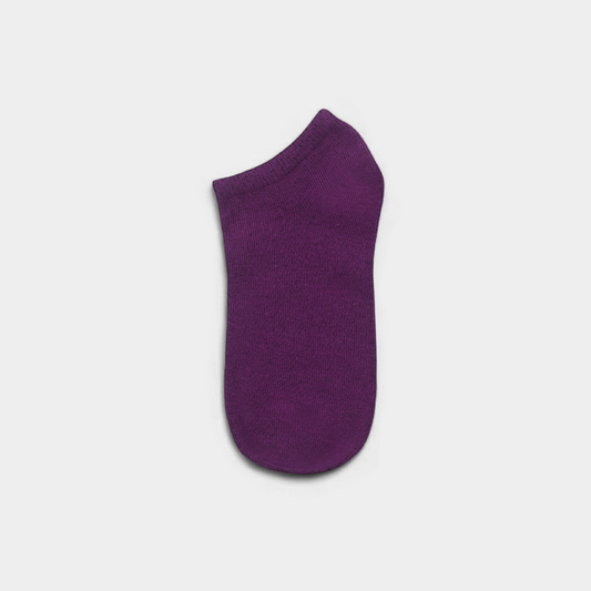 Unisex Plain Vivid Viola Sneaker Socks – FTS04