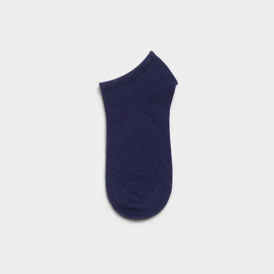 Unisex Plain Skipper Blue Sneaker Socks – FTS04