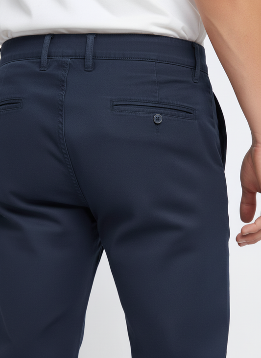 Men’s Navy Stretch Twill Chinos – FTT-2116-0925
