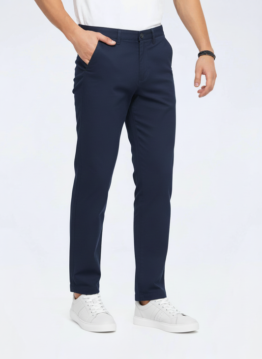 Men’s Navy Stretch Twill Chinos – FTT-2116-0925