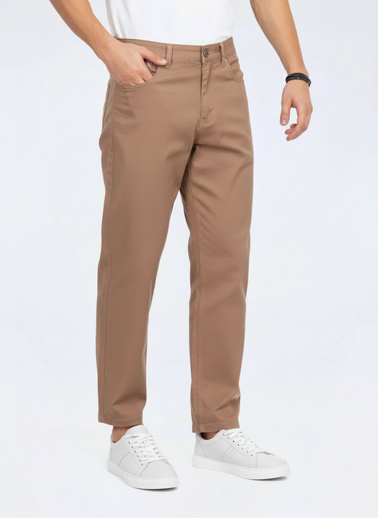 Men’s Khaki Stretch Twill Chinos – FTT-7575-0925