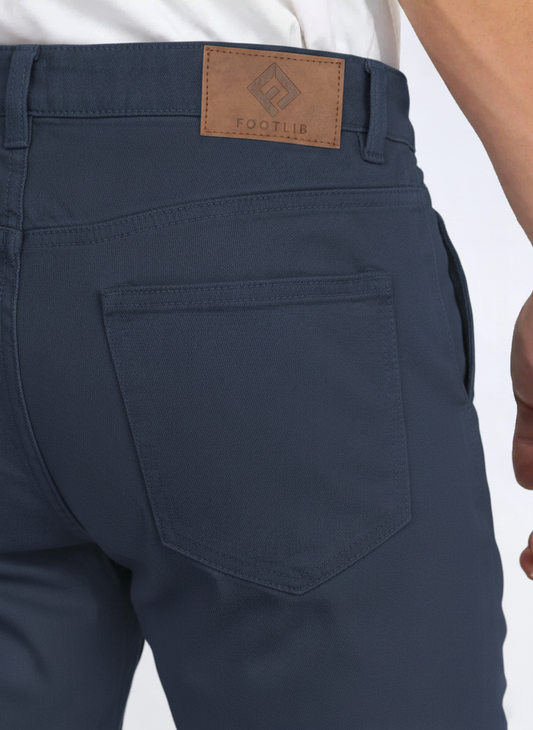 Men’s Navy Stretch Twill Chinos – FTT-7575-0925
