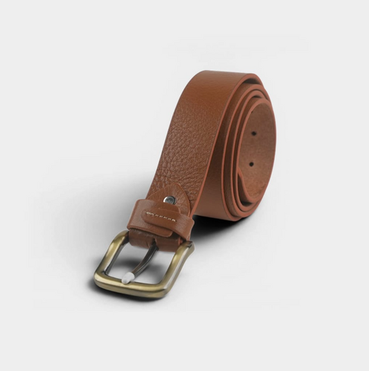 Mustard Genuine Leather Belt Fancy Loop – FTB-GL2