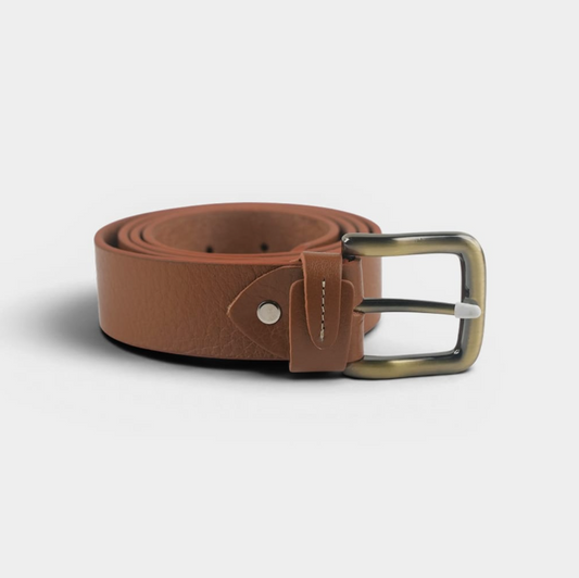 Mustard Genuine Leather Belt Fancy Loop – FTB-GL2