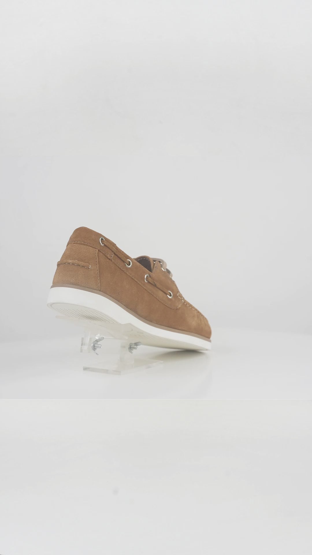 Men's Tan Sued Leather Boat Shoe - FT04-0301